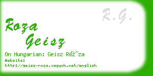 roza geisz business card